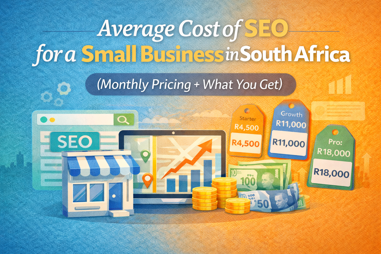 Average cost of SEO in South Africa