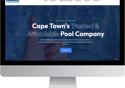 Cape Pools Website Build & Google Growth Project